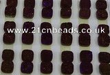 CGC222 12*12mm square druzy quartz cabochons wholesale