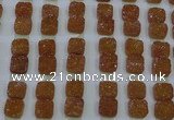 CGC224 12*12mm square druzy quartz cabochons wholesale