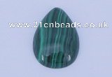 CGC31 2pcs 16*22mm flat teardrop natural malachite gemstone cabochons