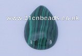 CGC31 2pcs 16*22mm flat teardrop natural malachite gemstone cabochons