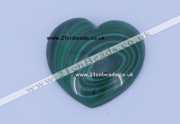 CGC34 5pcs 15*15mm heart natural malachite gemstone cabochons