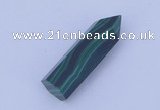 CGC43 10*30mm faceted column natural malachite gemstone cabochons