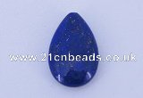 CGC46 14*22mm flat teardrop natural lapis lazuli gemstone cabochons