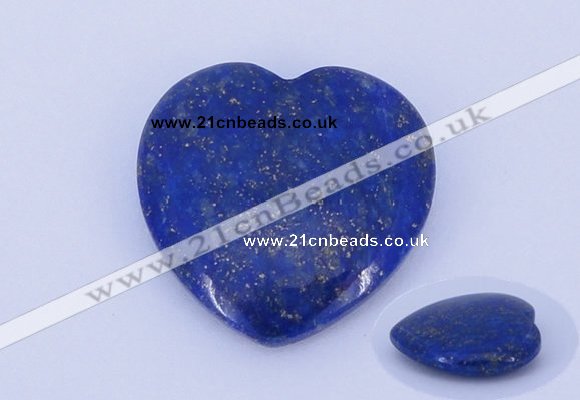 CGC49 25*25mm heart natural lapis lazuli gemstone cabochons