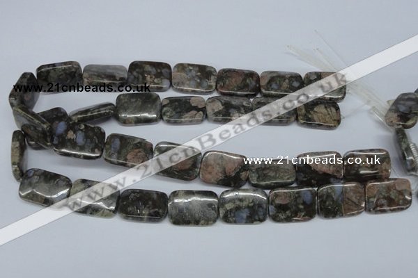 CGE03 15.5 inches 18*25mm rectangle glaucophane gemstone beads