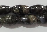 CGE115 15.5 inches 8*14mm rice glaucophane gemstone beads