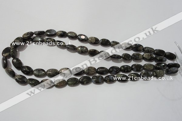 CGE131 15.5 inches 10*14mm oval glaucophane gemstone beads