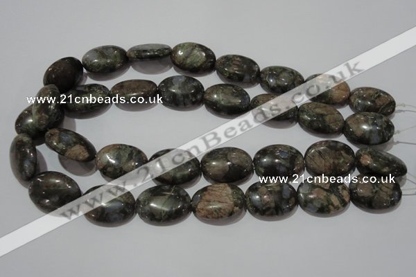 CGE135 15.5 inches 18*25mm oval glaucophane gemstone beads