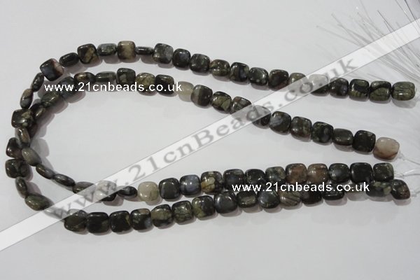 CGE151 15.5 inches 10*10mm square glaucophane gemstone beads