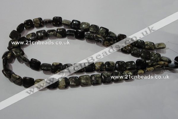 CGE152 15.5 inches 12*12mm square glaucophane gemstone beads