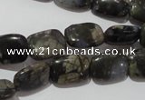 CGE158 15.5 inches 10*14mm rectangle glaucophane gemstone beads