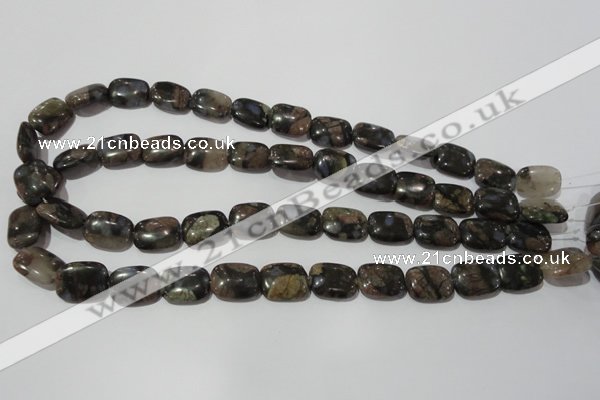 CGE159 15.5 inches 12*16mm rectangle glaucophane gemstone beads