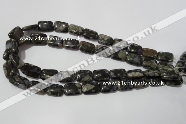 CGE160 15.5 inches 13*18mm rectangle glaucophane gemstone beads