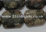 CGE165 15.5 inches 18*25mm rectangle glaucophane gemstone beads