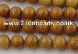 CGJ302 15.5 inches 8mm round goldstone jade beads wholesale