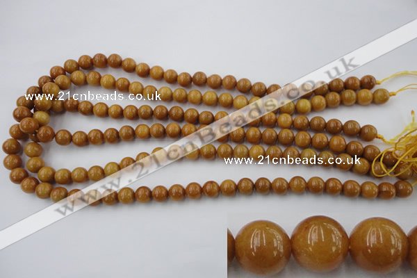 CGJ302 15.5 inches 8mm round goldstone jade beads wholesale