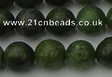 CGJ403 15.5 inches 10mm round green jade beads wholesale