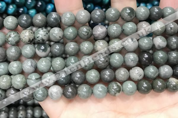 CGJ512 15.5 inches 8mm round green forst jasper beads wholesale