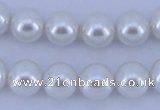 CGL02 10PCS 16 inches 6mm round dyed glass pearl beads wholesale