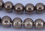 CGL100 5PCS 16 inches 20mm round dyed plastic pearl beads wholesale