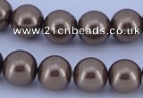 CGL101 2PCS 16 inches 25mm round dyed plastic pearl beads wholesale