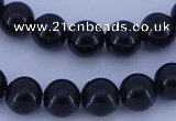 CGL282 10PCS 16 inches 4mm round dyed glass pearl beads wholesale