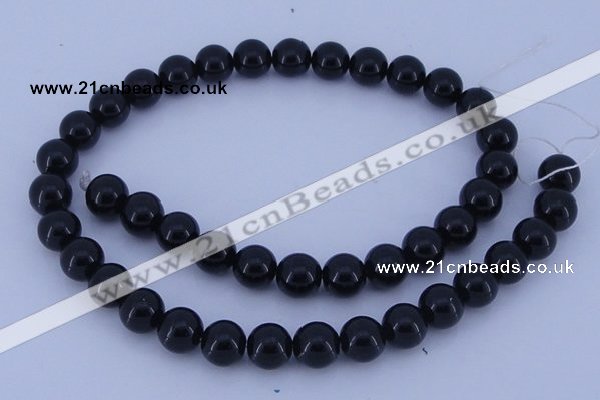 CGL282 10PCS 16 inches 4mm round dyed glass pearl beads wholesale