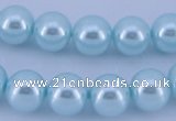 CGL349 5PCS 16 inches 18mm round dyed plastic pearl beads wholesale