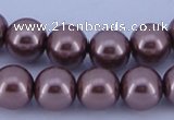 CGL400 5PCS 16 inches 20mm round dyed plastic pearl beads wholesale