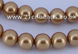 CGL71 2PCS 16 inches 25mm round dyed plastic pearl beads wholesale