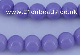 CGL800 10PCS 16 inches 4mm round heated glass pearl beads wholesale