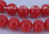 CGL842 10PCS 16 inches 4mm round heated glass pearl beads wholesale