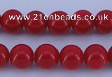 CGL850 10PCS 16 inches 8mm round heated glass pearl beads wholesale