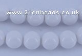 CGL854 10PCS 16 inches 4mm round heated glass pearl beads wholesale