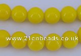 CGL861 10PCS 16 inches 6mm round heated glass pearl beads wholesale