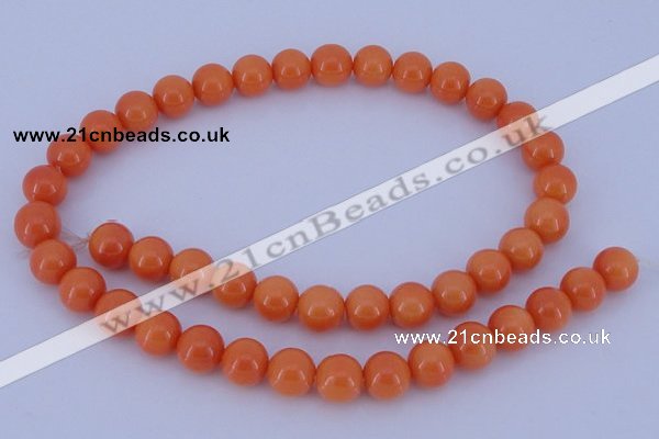 CGL867 10PCS 16 inches 6mm round heated glass pearl beads wholesale