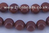 CGL884 10PCS 16 inches 4mm round heated glass pearl beads wholesale