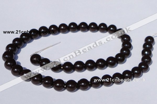 CGL898 10PCS 16 inches 8mm round heated glass pearl beads wholesale