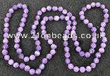 CGN1000 8mm round matte amethyst 108 beads mala necklaces