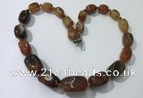 CGN102 20 inches 10*15mm - 20*30mm nuggets agate gemstone necklaces