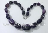 CGN103 20 inches 10*15mm - 20*30mm nuggets agate gemstone necklaces