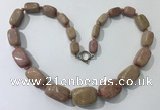 CGN123 22 inches 10*14mm - 20*30mm nuggets rhodochrosite necklaces