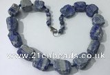 CGN149 19.5 inches 10*14mm - 20*30mm nuggets lapis lazuli necklaces