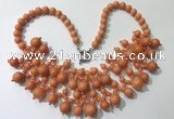 CGN558 19.5 inches stylish 4mm - 12mm candy jade beaded necklaces