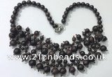 CGN564 19.5 inches stylish 4mm - 12mm candy jade beaded necklaces