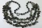 CGN677 22 inches stylish labradorite gemstone beaded necklaces