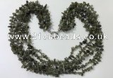 CGN729 19.5 inches stylish 6 rows labradorite chips necklaces