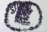 CGN826 20 inches stylish amethyst gemstone statement necklaces