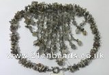 CGN832 20 inches stylish grey agate gemstone statement necklaces