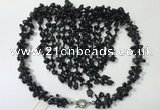 CGN833 20 inches stylish black agate gemstone statement necklaces